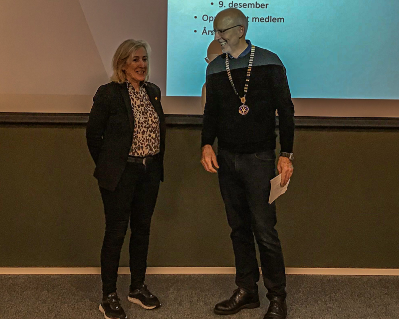 Eva Brox - nytt medlem i Aalesund Øst Rotaryklubb