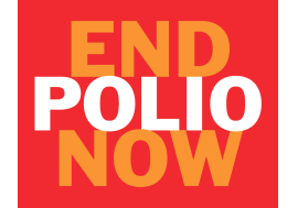 Informasjon om "End polio now"